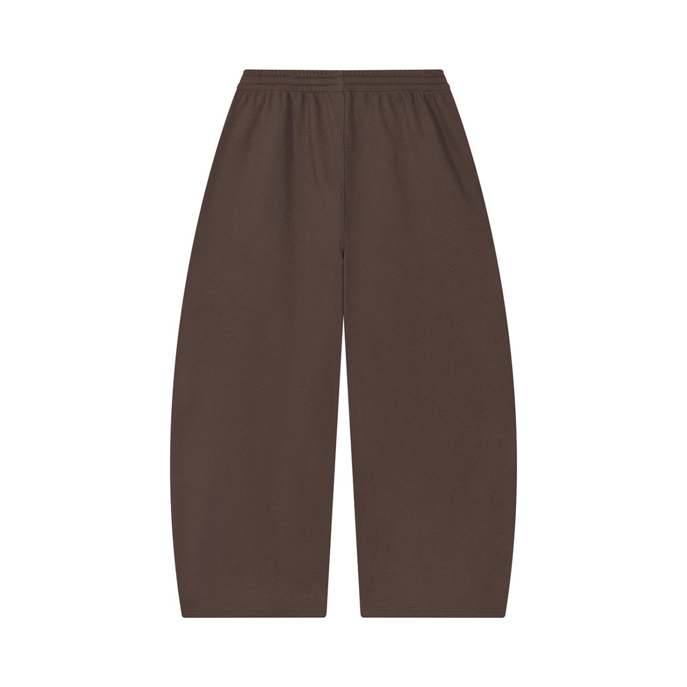 Smoked brown Waffle Barrel Leg Pants